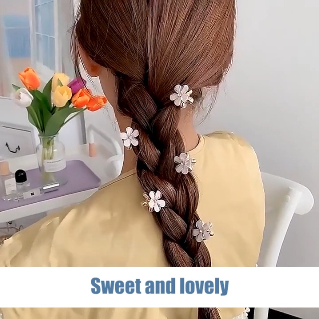 Amazon.co.jp: ヘアクリップ 10個セット ミニ 花 ヘアアクセサリー